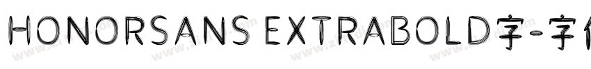 HONORSANS EXTRABOLD字字体转换